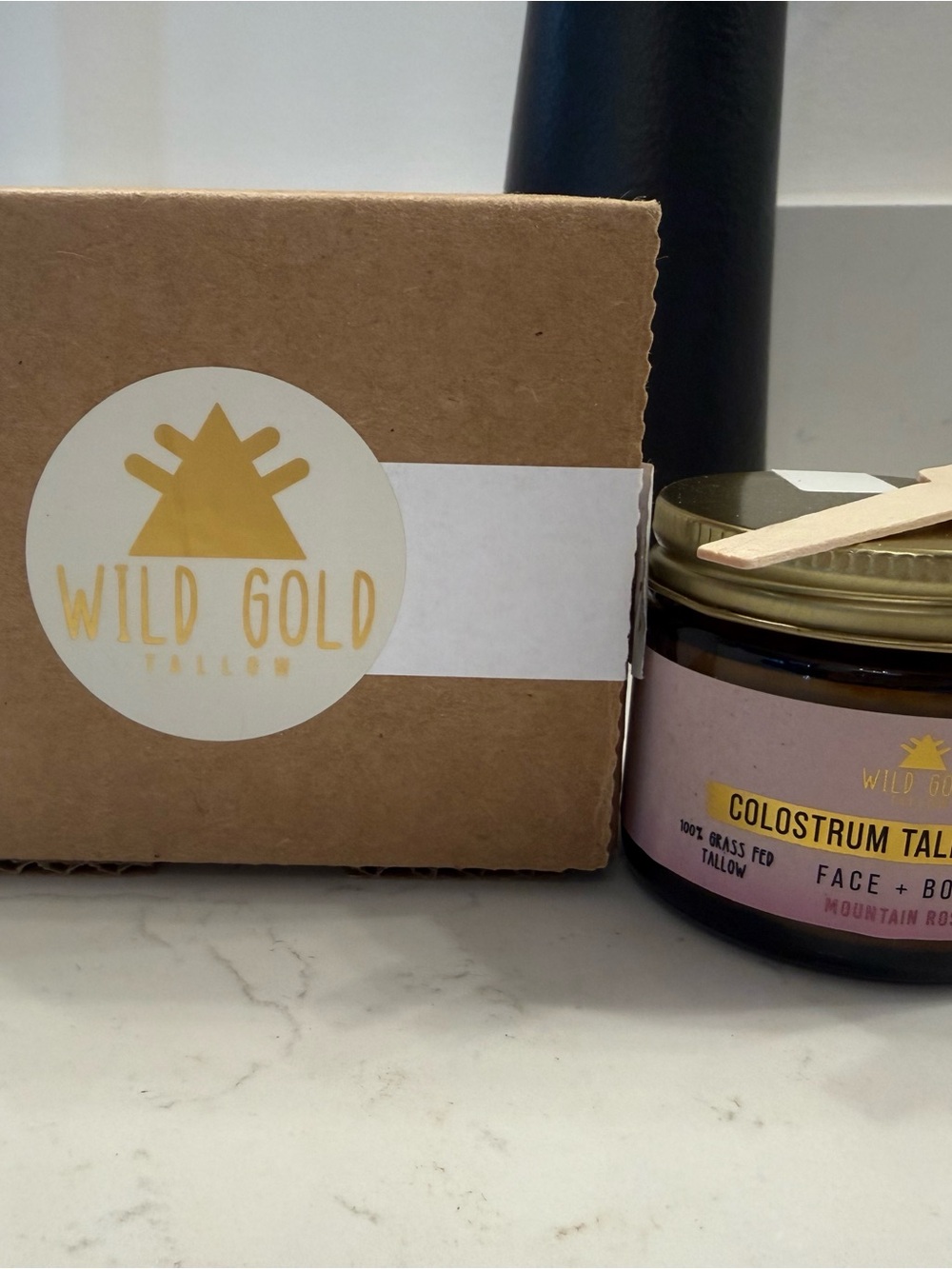 Colostrum Tallow Face & Body Balm — Brown/Gold